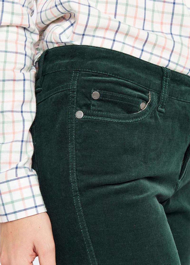 Dubarry Honeysuckle Cord Trouser - Verdigris-3